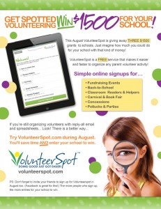 GetSpottedFlyerProof VolunteerSpot Volunteering in Schools Take the Pledge