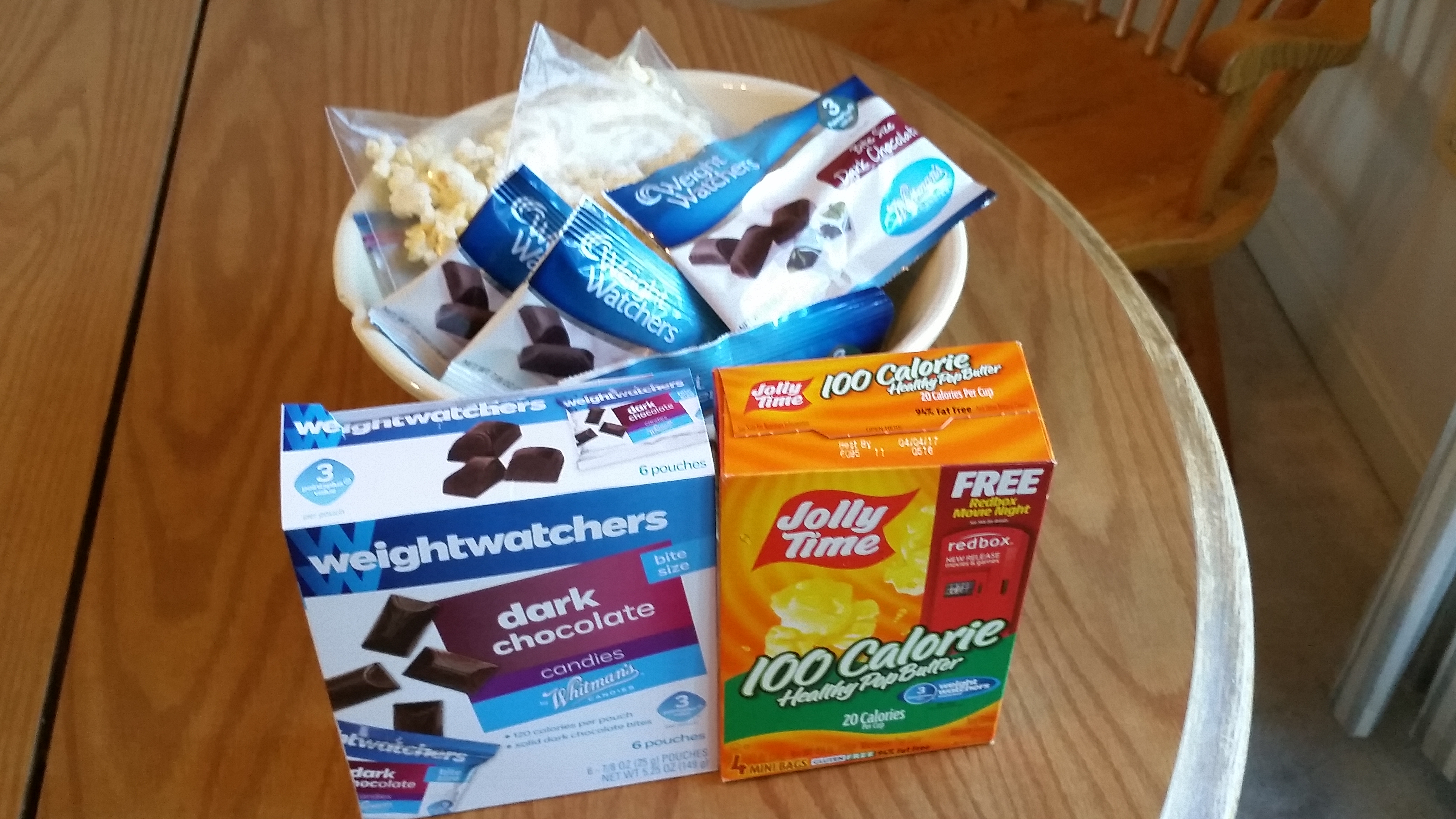Pollinate Weight Watchers Dark Chocolate Candies Jolly Time Healthy Pop Butter 100 Calorie Bags
