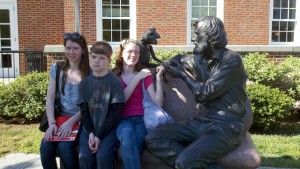 The Musings from Me kids with Jim Henson and Kermit at the University of Maryland College Park