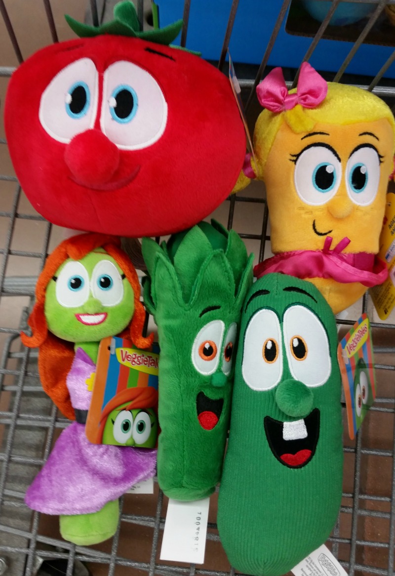 VeggieTalesFun Plush Toys Bob Laura Petunia Junior Larry Walmart Shopping Cart